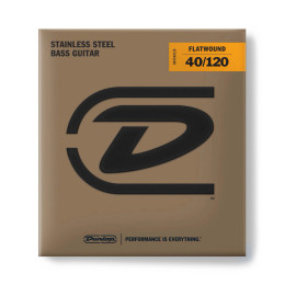 Dunlop DBFS40120 Flatwound Long Scale Stainles Струны для 5-струнной бас-гитары