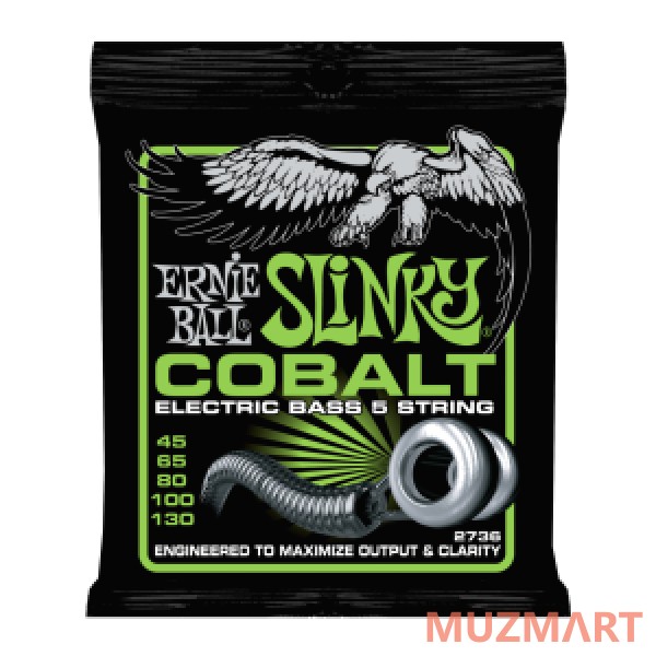 Ernie Ball 2736 Струны для 5-струнной бас-гитары Cobalt
