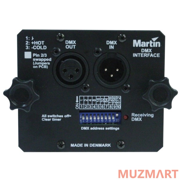 Martin Magnum 1200, 2500 DMX-интерфейс