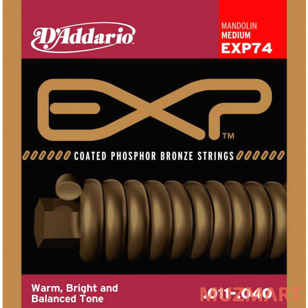 D'Addario EXP74 Coated Комплект струн для мандолины