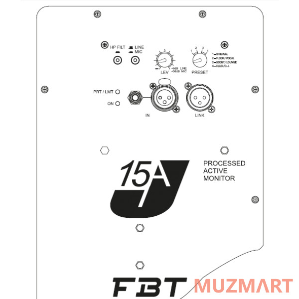 FBT J 15A 2-х полосная активная акустическая система