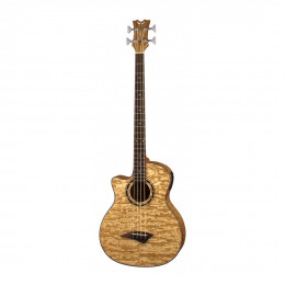 Dean EQABA GN L Exotica Quilt Ash A/E Электроакустическая бас-гитара левосторонняя
