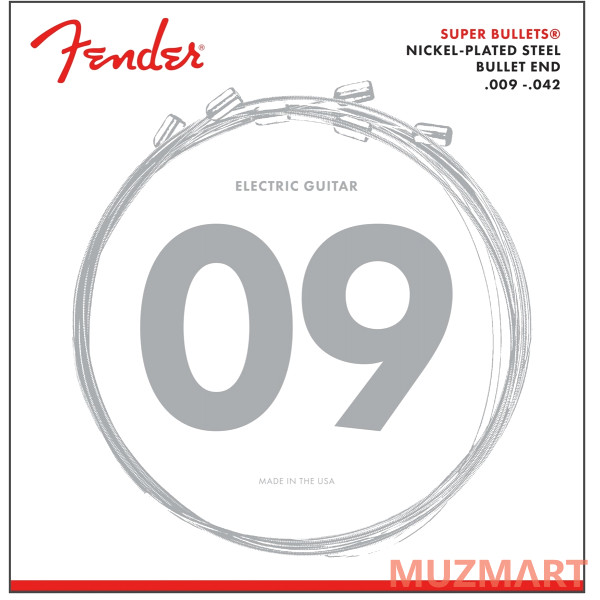 Fender 3250L Super Bullets 9-42 Струны для элеткрогитары
