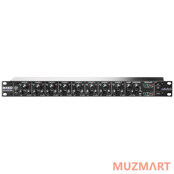 ART MX822 рэковый стерео микшер 8 каналов
