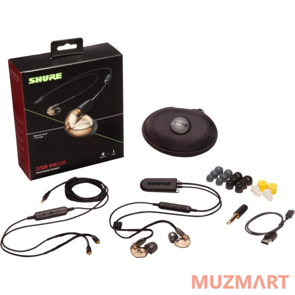 Shure SE535-V+BT2-EFS беспроводные внутриканальные Bluetooth наушники