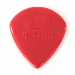 Dunlop 47P3N Nylon Jazz III Медиаторы 6шт, 1,38мм, красные
