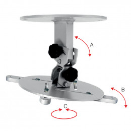 OMB MONOPROJECTOR 100 (silver) Крепеж потолочный для проектора
