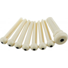 Fender BRIDGE PIN SET, IVORY with BLACK DOT Фиксаторы струн акустической гитары