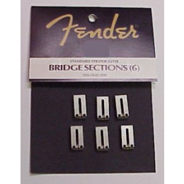 Fender BRIDGE SECTION AMERICAN STD STRAT Комплект из шести стальных седел