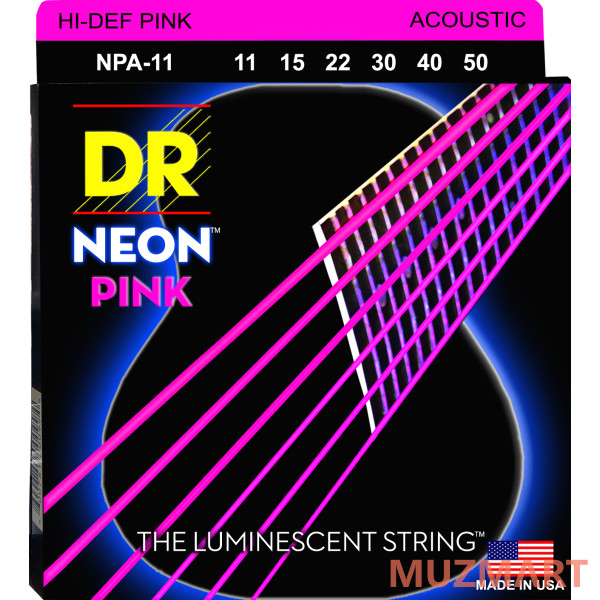 DR NPA-11 HI-DEF NEON Струны для акустической гитары