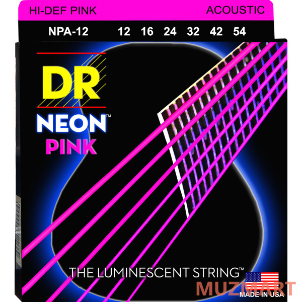 DR NPA-12 HI-DEF NEON Струны для акустической гитары