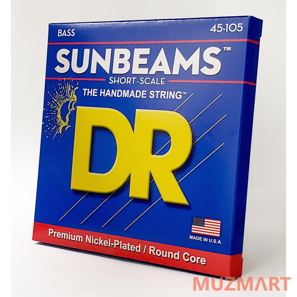 DR SNMR-45 SUNBEAM Струны для 4-струнной бас-гитары