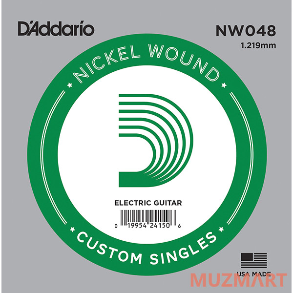 D'Addario NW048 Одиночная струна для электрогитары