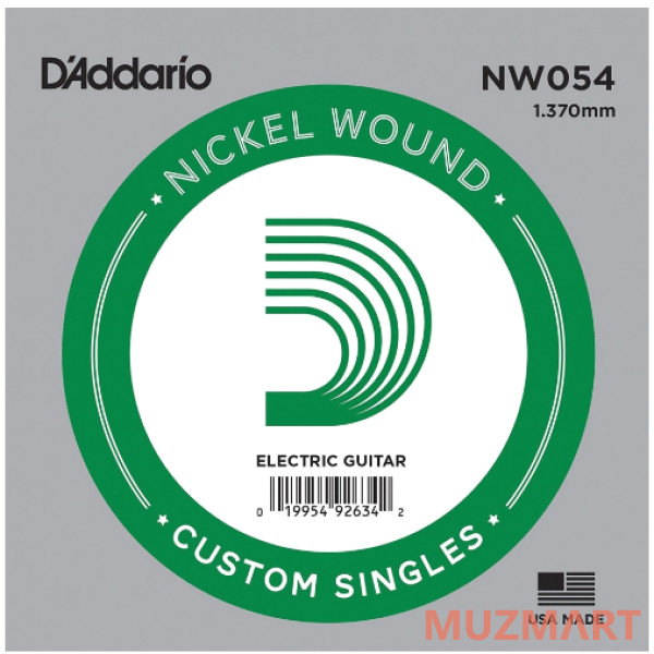 D'Addario NW054 Одиночная струна для электрогитары
