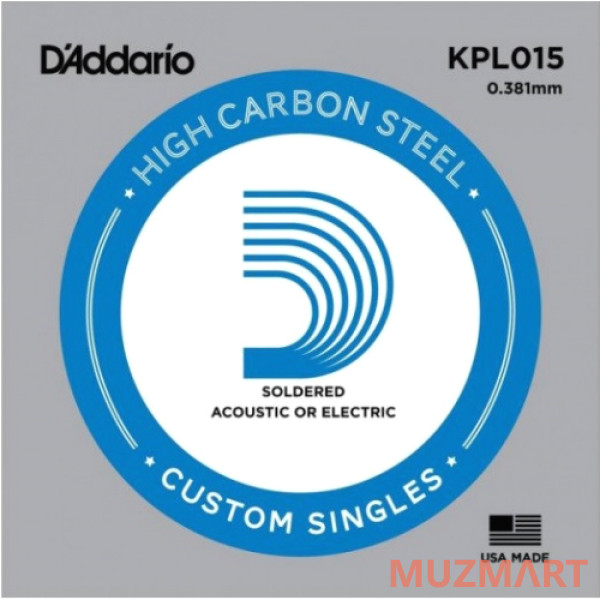 D'Addario KPL015 Одиночная струна для электрогитары