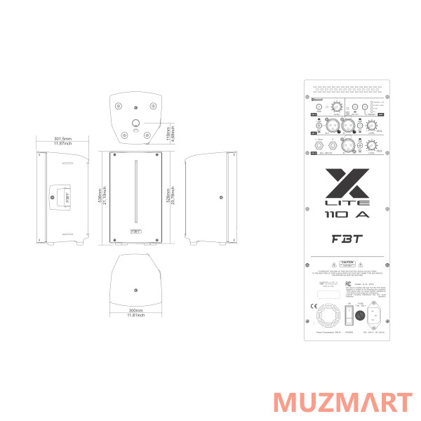 FBT X-LITE 110A Активная двухполосная акустическая система