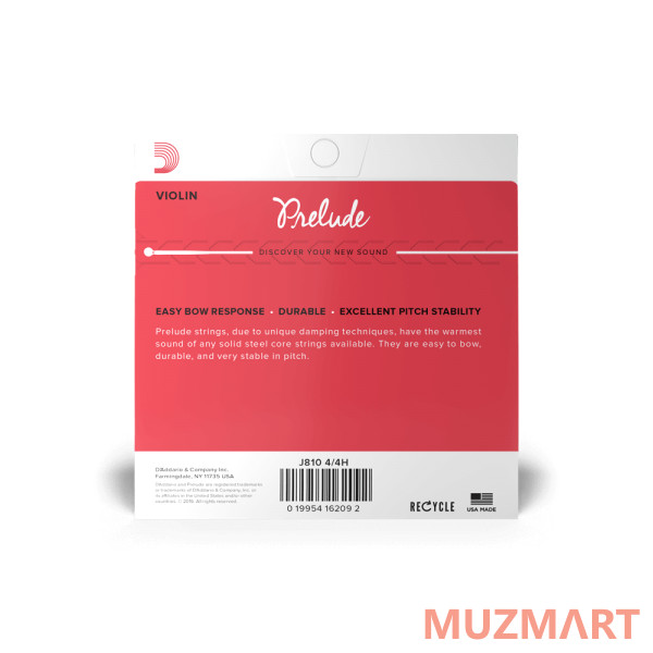 D'Addario J810-4/4H PRELUDE Комплект струн для скрипки