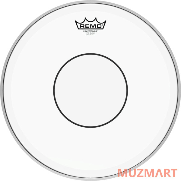 Remo P7-0313-C2 Batter, Powerstroke 77, Clear, CRIMPLOCK Hoop, Clear Dot 13" пластик для барабана