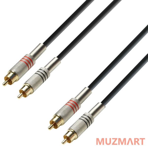 Adam Hall K3 TCC 0600 Аудиокабель 2 x RCA(M)-2 x RCA(M)