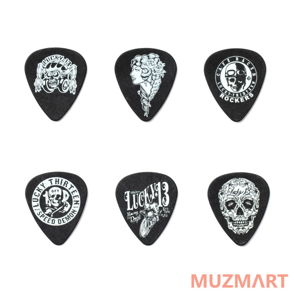 Dunlop L13CP100 Lucky 13 6Pack Медиаторы