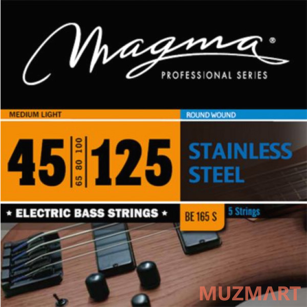 Magma Strings BE165S Комплект 5 струн для бас-гитары 45-125