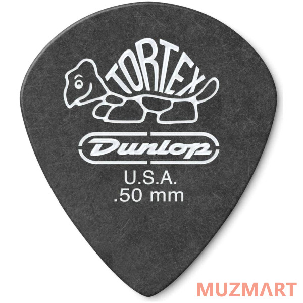 Dunlop 482P.50 Tortex Pitch Black Jazz III Медиаторы 12шт, толщина 0,50мм