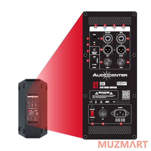 Audiocenter GT508A Активная FOH/мониторная акустическая система