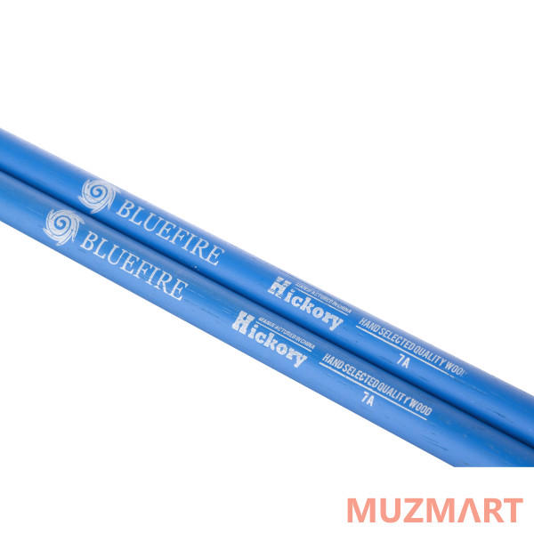 HUN 10104008 Colored Series Bluefire 7A BLUE Барабанные палочки, орех гикори