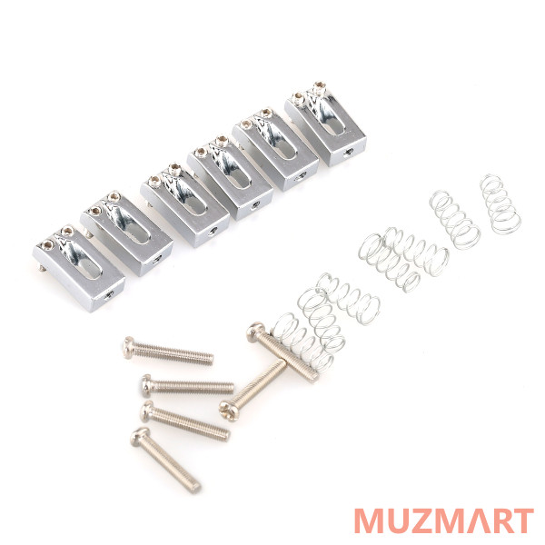 Musiclily MX0884CR-6 Комплект седел для бриджа (6шт), хром