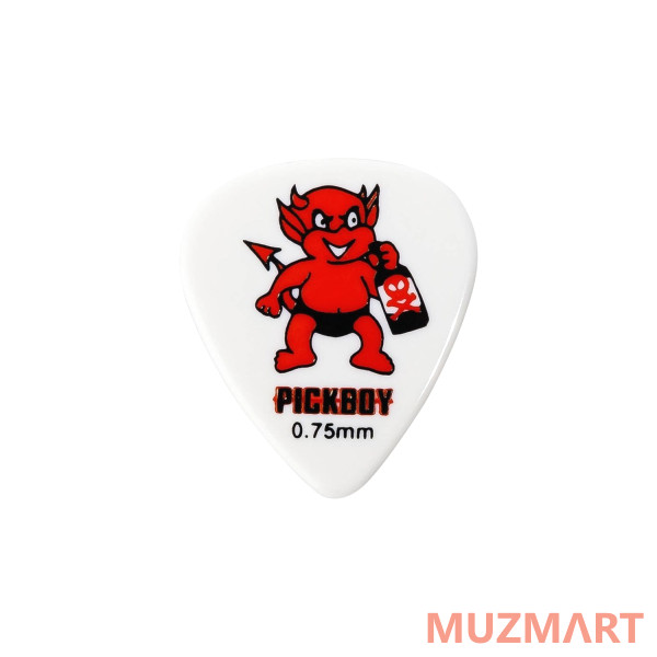 Pickboy GP-211-1/075 Celltex Red Devil Медиаторы 50шт, толщина 0.75мм