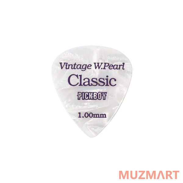 Pickboy GP-14/100 Celluloid Vintage Classic White Pearl Медиаторы 50шт