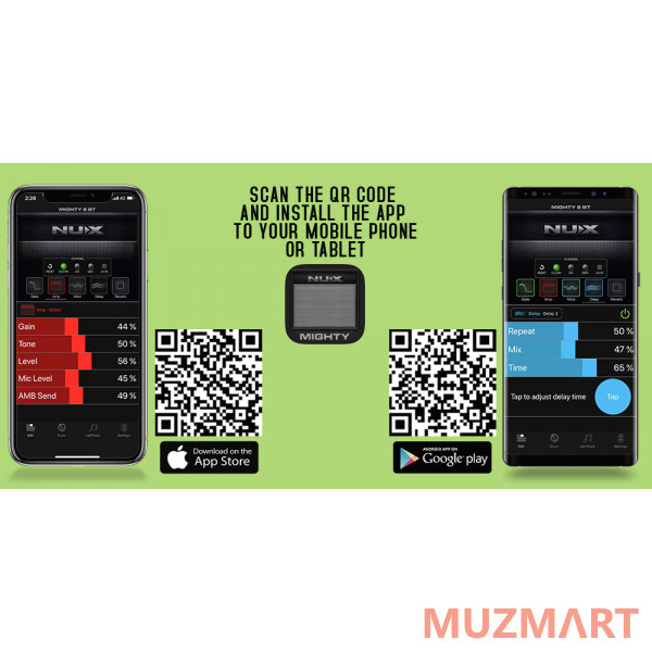 NUX Mighty-8BT-MKII Портативный цифровой комбоусилитель