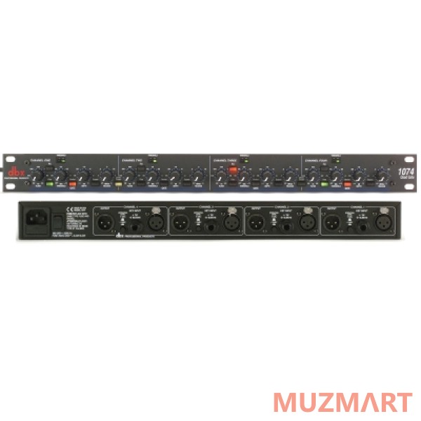 Dbx 1074 4-канальный гейт. Вх/вых XLR, 1/4" TRS