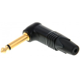 Neutrik NP2RX-B Кабельный разъем Jack 6.3мм TS моно штекер угловой