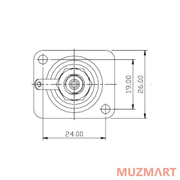 Neutrik NF2D-0 Панельный разъем RCA