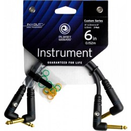 Planet Waves PW-PRA-205 Кабель инструментальный Jack-Jack (2 шт), 15см