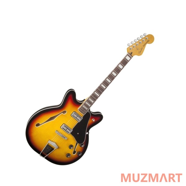 Fender MODERN PLAYER CORONADO RW 3TSB Полуакустическая электрогитара