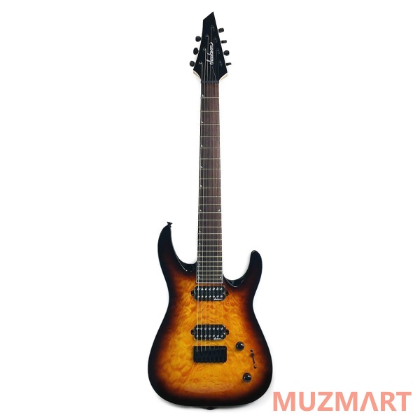 Jackson JS32-7Q DINKY Tobacco Burst Электрогитара семиструнная