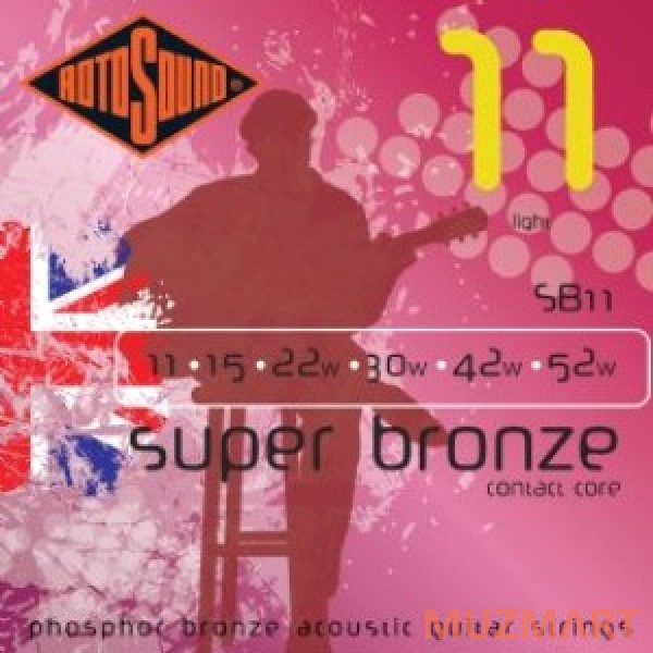 Rotosound SB11 STRINGS PHOSPHOR BRONZE Струны для акустической гитары