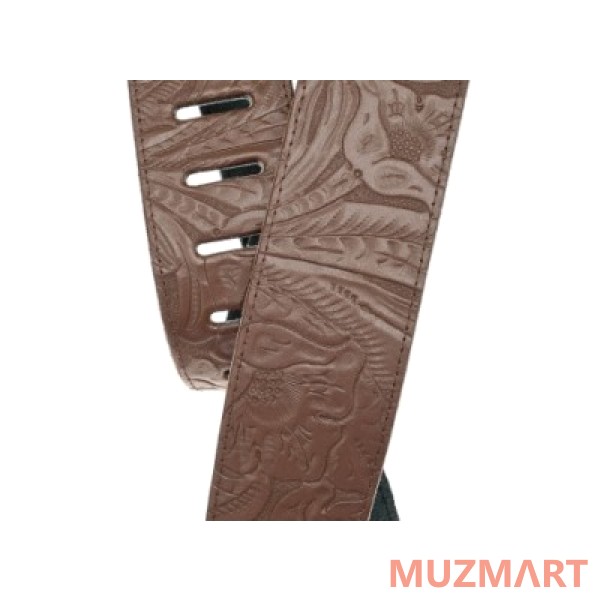 Planet Waves 2' Suede Embossed Ремень замша с тиснением, коричневый
