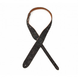 Planet Waves 2` Suede Embossed - Black Ремень замша с тиснением, черный