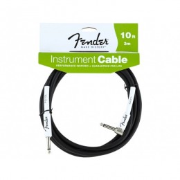 Fender 10` ANGLE INSTRUMENT CABLE BLACK Инструментальный кабель Jack-Jack, 3м