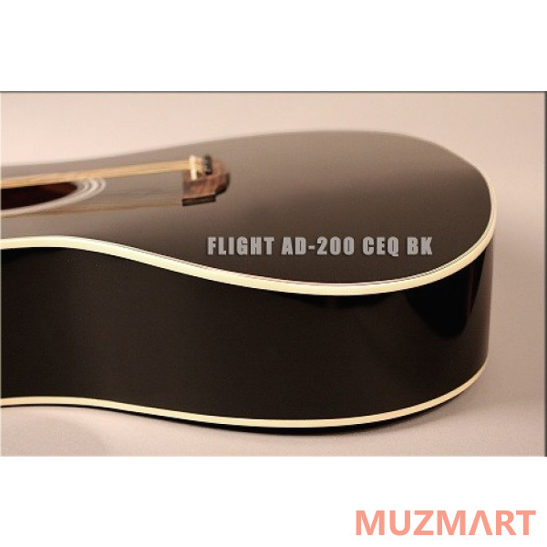 Flight AD-200 CEQ BK Электроакустическая гитара