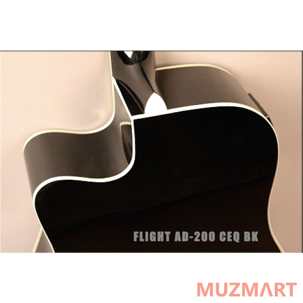 Flight AD-200 CEQ BK Электроакустическая гитара