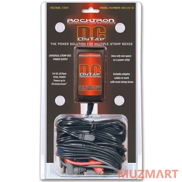 Rocktron ONTAP Adaptor 9V EURO Адаптер питания 9 В для педалей Rockton