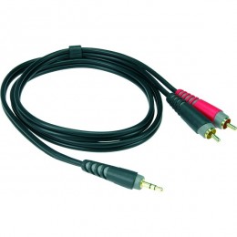 Klotz AY7-0200 Инсертный кабель с пластиковыми разъёмами 2RCA x stereo mini jack