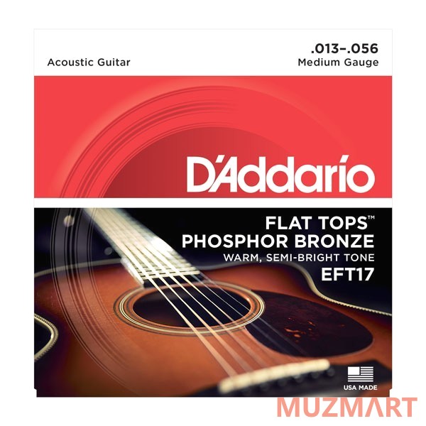 D'Addario EFT17 Струны для акустической гитары