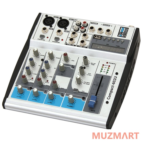 Eurosound Compact-602U Компактный микшерный пульт