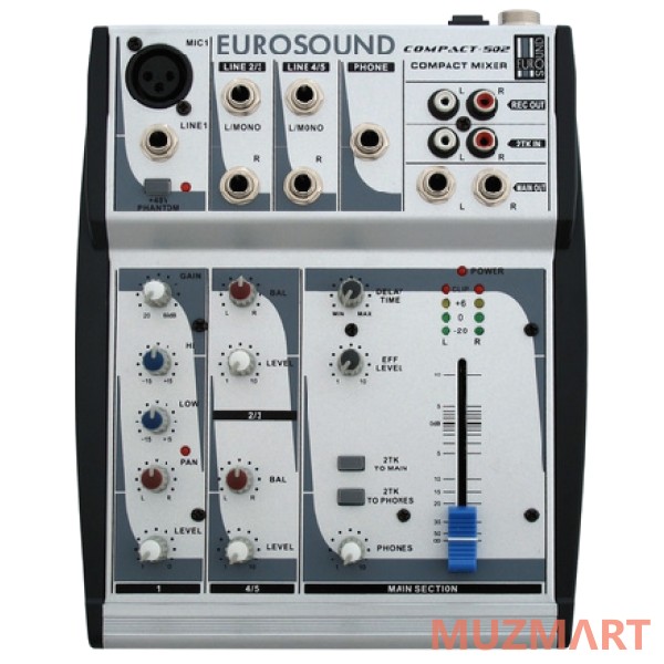 Eurosound Compact-502 Компактный микшерный пульт