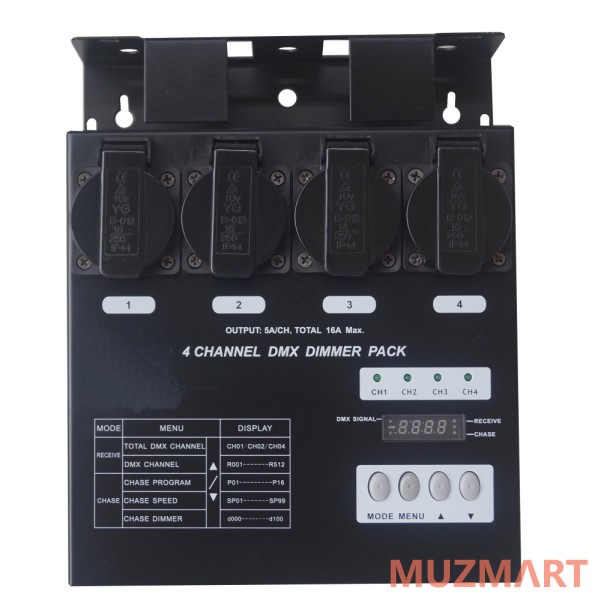 Euro DJ Dimmer Pack 4 Компактный диммерный блок